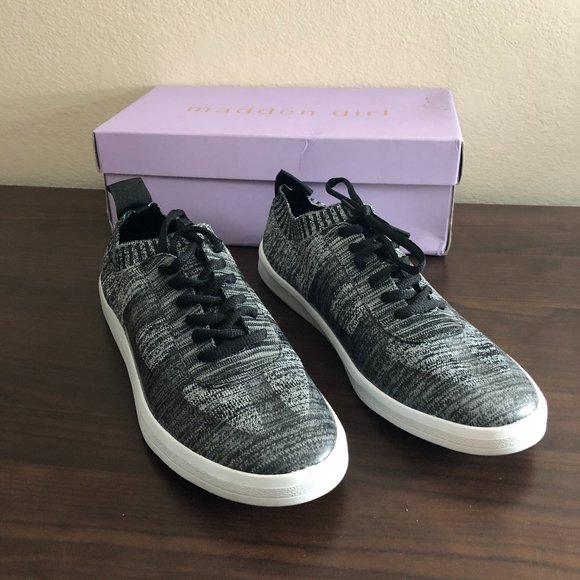 Madden Girl Women's Ana Sneaker Black & Grey Size 8.5 US - Picture 1 of 8